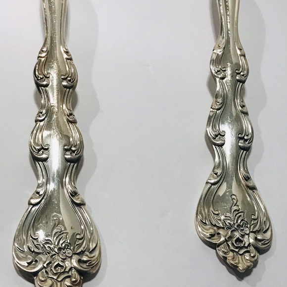 Vintage International Silverplate Casserole Spoon and Fork Set of 2 Serving Set - Picture 6 of 12